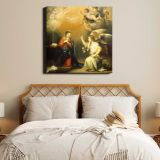 Annunciation to the Virgin (ca. 1660–1680) by Bartolomé Esteban Murillo — room mockup view 17