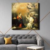 Annunciation to the Virgin (ca. 1660–1680) by Bartolomé Esteban Murillo — room mockup view 21