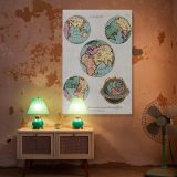 Antique World Map - Geography Wall Hanging Canvas for Study or Decor - Image 6