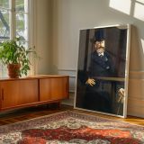 Antonin Proust by Edouard Manet - Black Coat with Top Hat and Brown Backdrop canvas wall art - Image 6