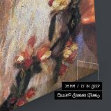 Apple Blossom Portrait by George Clausen - Pink Flowers and Pensive Gaze canvas wall art - Image 8