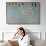 Arab Coffeehouse by Henri Matisse - single-panel canvas displayed above a sofa