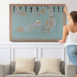 Arab Coffeehouse by Henri Matisse - single-panel canvas shown with a person for scale