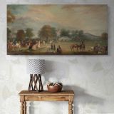 Archery Meeting in Bradgate Park — single-panel canvas above a console table