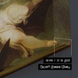 Ariel on a Bat’s Back by Henry Singleton - canvas surface and wrapped edge detail