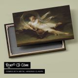Ariel on a Bat’s Back by Henry Singleton - canvas rear frame and hanging hardware