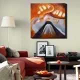 Arthur Dove abstract art print, Mountain and Sky, modernism painting — room mockup view 22