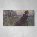 As the Moon Rises by Daniel Gerhartz — single-panel canvas on a pale wall