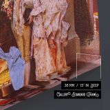 At the Dressmakers by Adriano Cecchi - canvas surface and wrapped edge detail