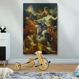Aurora and Tithonus - Baroque Mythological Farewell By Francesco Solimena canvas wall art - Image 2