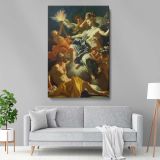 Aurora and Tithonus - Baroque Mythological Farewell By Francesco Solimena canvas wall art - Image 5
