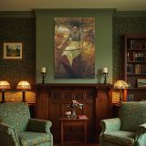 Autumn Morning by Henry La Thangue - Woman on Swing with Autumn Trees canvas wall art - Image 4
