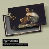 Bacchus by Caravaggio - canvas rear frame and hanging hardware