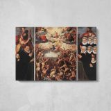 Backer Jacob De the Last Judgement - single-panel canvas displayed above a console table