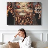 Backer Jacob De the Last Judgement - single-panel canvas displayed above a sofa