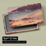 Bahama Cove by Albert Bierstadt - canvas rear frame and hanging hardware