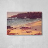 Bahama Cove by Albert Bierstadt - single-panel canvas displayed above a console table