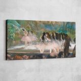 Ballet at the Paris Opera by Edgar Degas — single-panel canvas shown on a pale studio wall