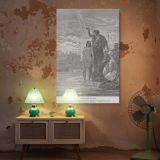 Baptism of Jesus - River Jordan Spiritual Moment by Gustave Dore canvas wall art - Image 6