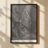 Baruch Writes Prophecies - Gustave Dore Rays of Light in Ancient Study canvas wall art - Image 2