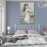 Beach Bikini Marilyn - Black and White Art for Bedroom or Dressing Room canvas wall art - Image 4
