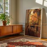 Bearded Male Portrait by Alphonse Mucha - Warm Light and Golden Tones canvas wall art - Image 6