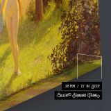 Beauduin Jean Vestales Au Bain - canvas surface and wrapped edge detail