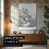 Benjaminites Take Virgins - Gustave Dore Biblical Capture Scene canvas wall art