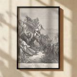 Benjaminites Take Virgins - Gustave Dore Biblical Capture Scene canvas wall art - Image 2