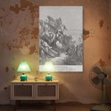 Benjaminites Take Virgins - Gustave Dore Biblical Capture Scene canvas wall art - Image 5
