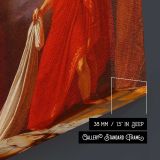 Berghe Charles Auguste Van Den Egisthe, Croyant Decouvrir Le Corps D Oreste Mort - canvas surface and wrapped edge detail