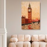 Big Ben London - Mosaic Landmark Architecture Art canvas wall art - Image 2