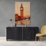 Big Ben London - Mosaic Landmark Architecture Art canvas wall art - Image 4