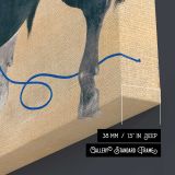 Black bull (19th century) vintage Japanese painting by Mochizuki Gyokusen — room mockup view 5