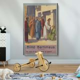 Blind Bartimaeus - Jesus Healing Scene from Mark 10:46-52 canvas wall art - Image 2