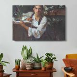 Blossom-large by Daniel Gerhartz - single-panel canvas displayed above a console table