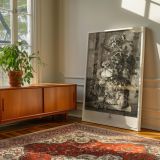 Botanical Flowers with Cherub - Richard Earlom Sepia Engraving in Still Life canvas wall art - Image 6