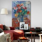 Bouquet de Fleurs - Impressionist Still Life Florals By Camille Pissarro canvas wall art