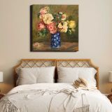 Bouquet of Roses (Le Bouquet de roses) (1882) by Pierre-Auguste Renoir — room mockup view 17