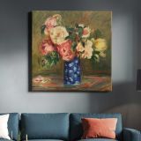 Bouquet of Roses (Le Bouquet de roses) (1882) by Pierre-Auguste Renoir — room mockup view 3
