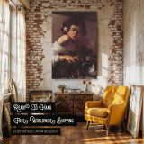 Boy Bitten by Lizard - Expressive Pain Symbolism by Caravaggio canvas wall art - Image 3