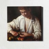 Boy Peeling a Fruit by Caravaggio — room mockup view 1