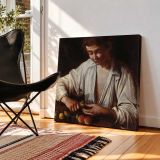 Boy Peeling a Fruit by Caravaggio — room mockup view 2