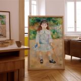 Boy with a Whip - Pierre-Auguste Renoir Pastel Blue Scene in Garden canvas wall art - Image 7