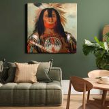 Buffalo Bulls Back Fat (1832) oil painting by George Catlin — alternate room view