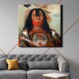 Buffalo Bulls Back Fat (1832) oil painting by George Catlin — alternate room view