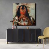 Buffalo Bulls Back Fat (1832) oil painting by George Catlin — alternate room view