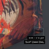 Buffalo Bull's Back Fat by George Catlin - Bold Red Paint and Feathers canvas wall art - Image 8