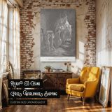 Burial of Sarah - Mourning and Burial by Gustave Dore canvas wall art - Image 3
