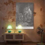 Burial of Sarah - Mourning and Burial by Gustave Dore canvas wall art - Image 5